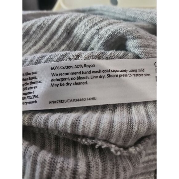 Eileen Fisher Asymmetric Tank Top Tunic Shirt Small Stretch Sleeveless $109 CR50 - Picture 5 of 5